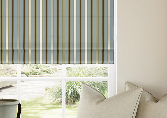 The British Stripe Co. Charles, Derwent No.1 - Twist&Fit Roman Blind - Image 5